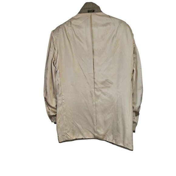 Oscar De La Renta Menswear Wool Plaid Houndstooth Sportcoat Men Size 42R - Picture 6 of 14